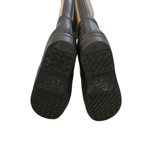 Hunter Original Brown and Canvas Knee High Rain Boots Regent St James Womens 5 - Picture 8 of 10